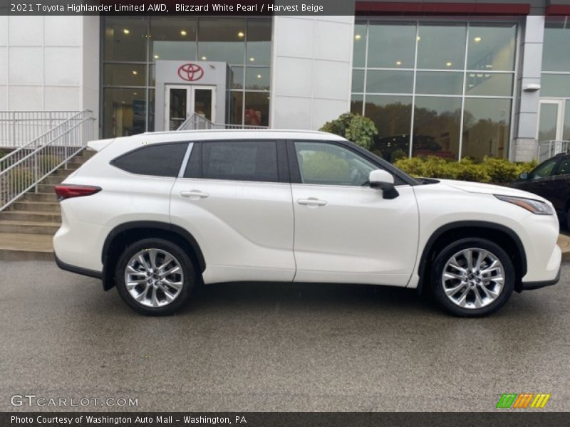  2021 Highlander Limited AWD Blizzard White Pearl