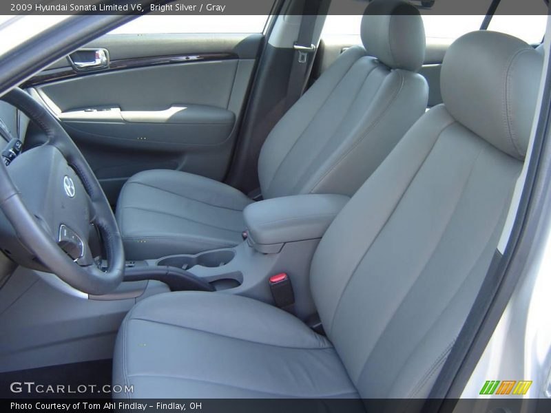 Bright Silver / Gray 2009 Hyundai Sonata Limited V6