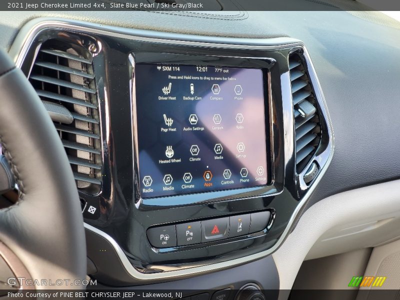 Slate Blue Pearl / Ski Gray/Black 2021 Jeep Cherokee Limited 4x4