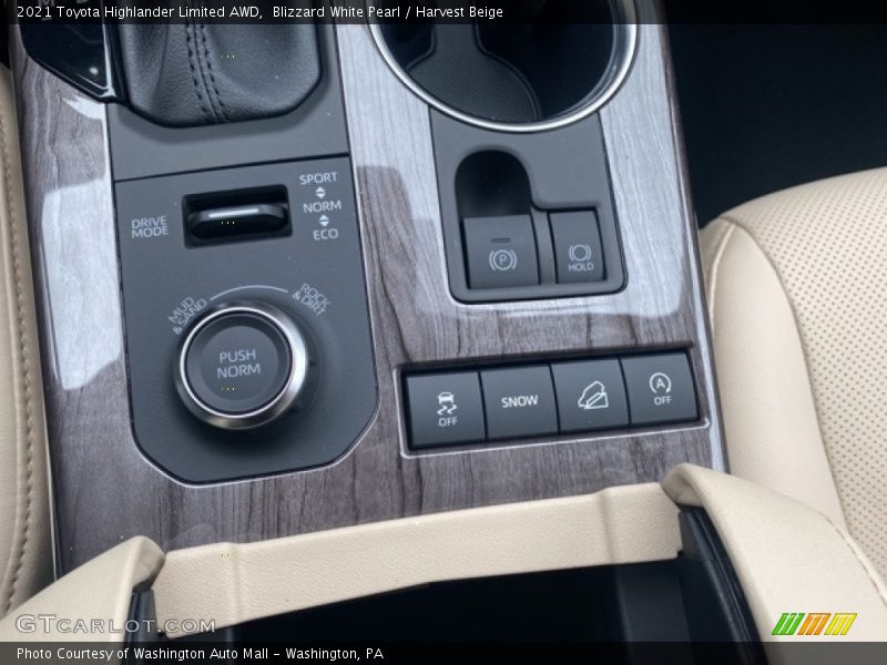 Controls of 2021 Highlander Limited AWD