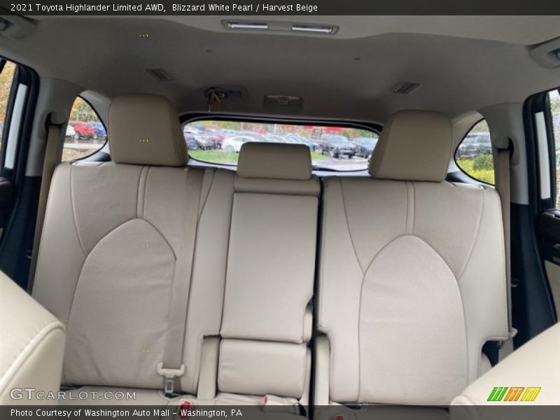 Rear Seat of 2021 Highlander Limited AWD