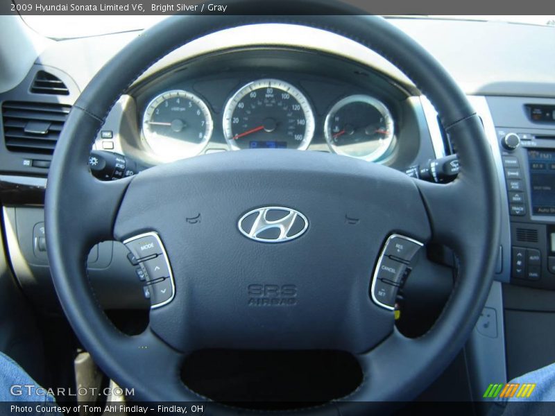 Bright Silver / Gray 2009 Hyundai Sonata Limited V6