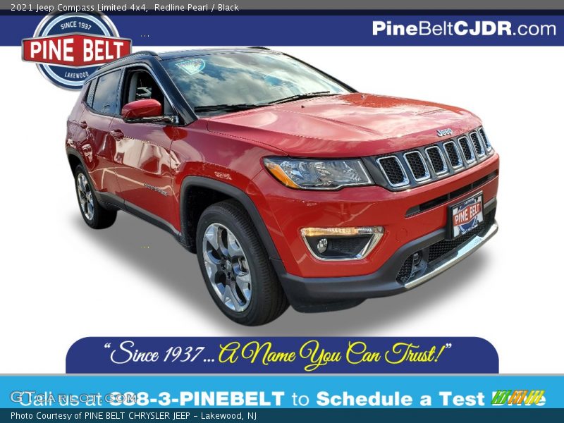 Redline Pearl / Black 2021 Jeep Compass Limited 4x4