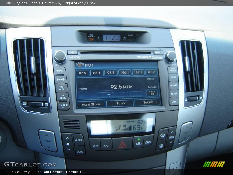 Bright Silver / Gray 2009 Hyundai Sonata Limited V6