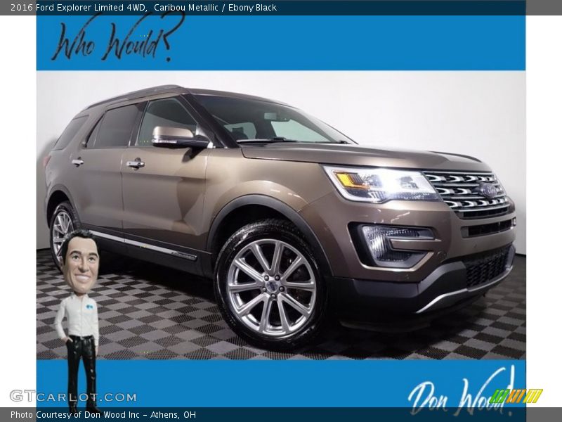 Caribou Metallic / Ebony Black 2016 Ford Explorer Limited 4WD