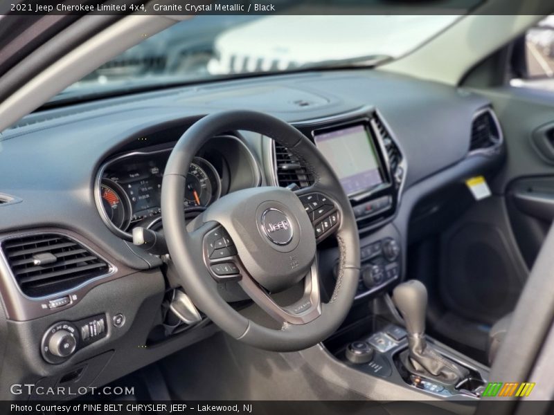 Granite Crystal Metallic / Black 2021 Jeep Cherokee Limited 4x4