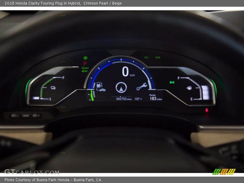  2018 Clarity Touring Plug In Hybrid Touring Plug In Hybrid Gauges