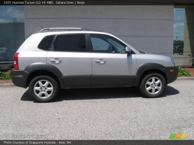 Sahara Silver / Beige 2005 Hyundai Tucson GLS V6 4WD