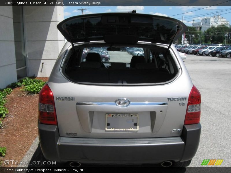 Sahara Silver / Beige 2005 Hyundai Tucson GLS V6 4WD