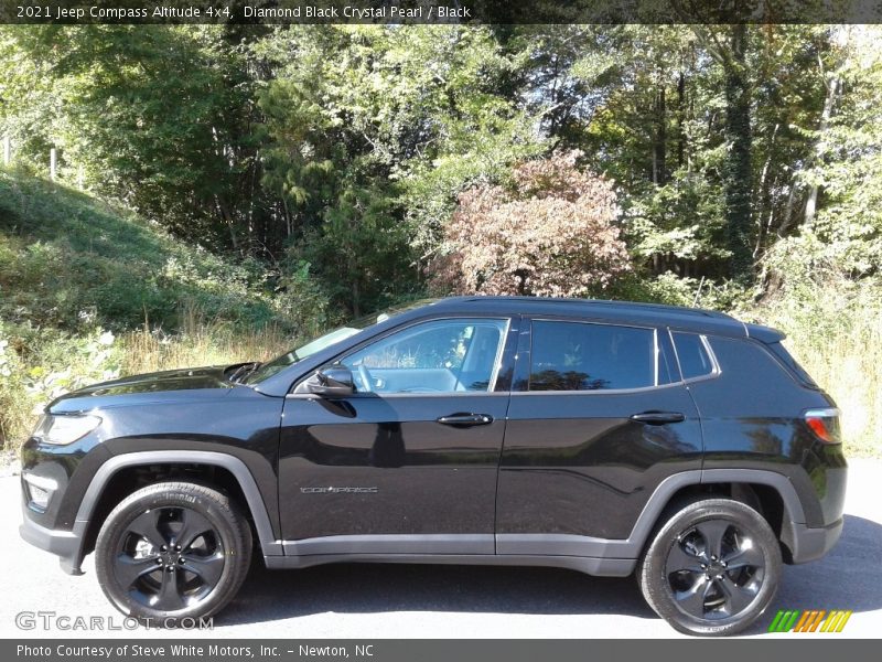 Diamond Black Crystal Pearl / Black 2021 Jeep Compass Altitude 4x4