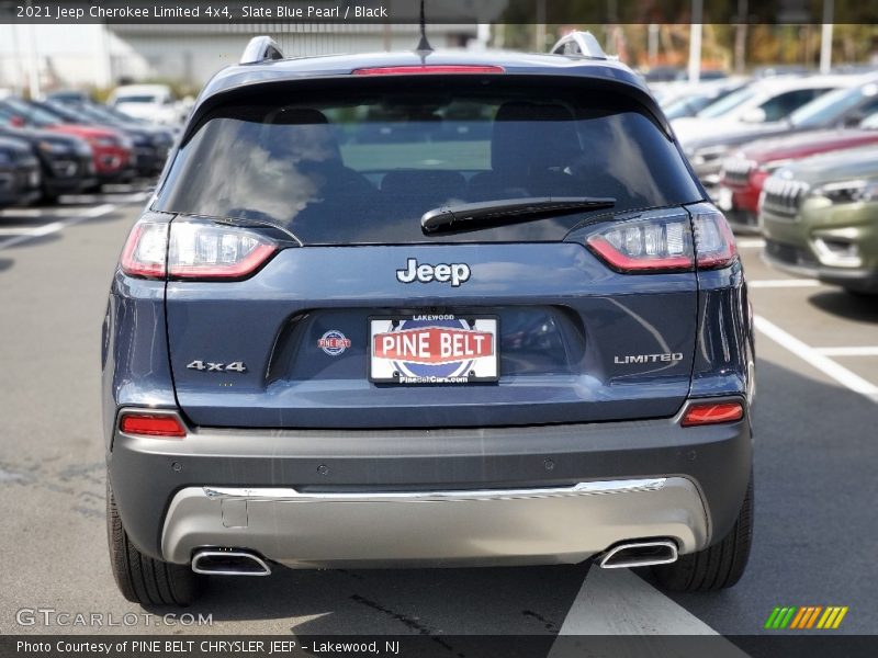 Slate Blue Pearl / Black 2021 Jeep Cherokee Limited 4x4