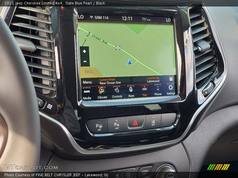 Navigation of 2021 Cherokee Limited 4x4