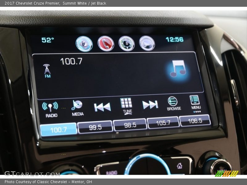 Summit White / Jet Black 2017 Chevrolet Cruze Premier