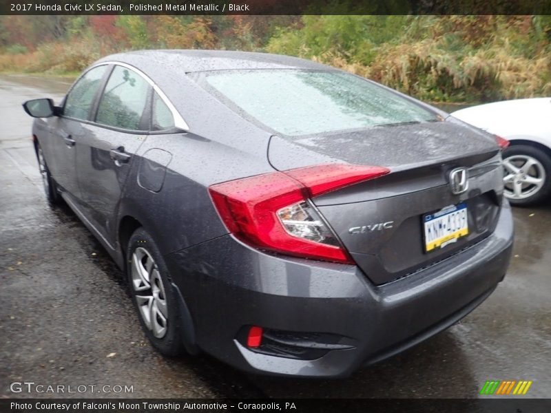 Polished Metal Metallic / Black 2017 Honda Civic LX Sedan