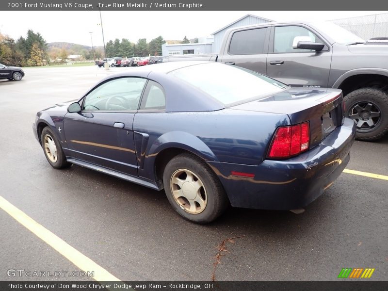 True Blue Metallic / Medium Graphite 2001 Ford Mustang V6 Coupe