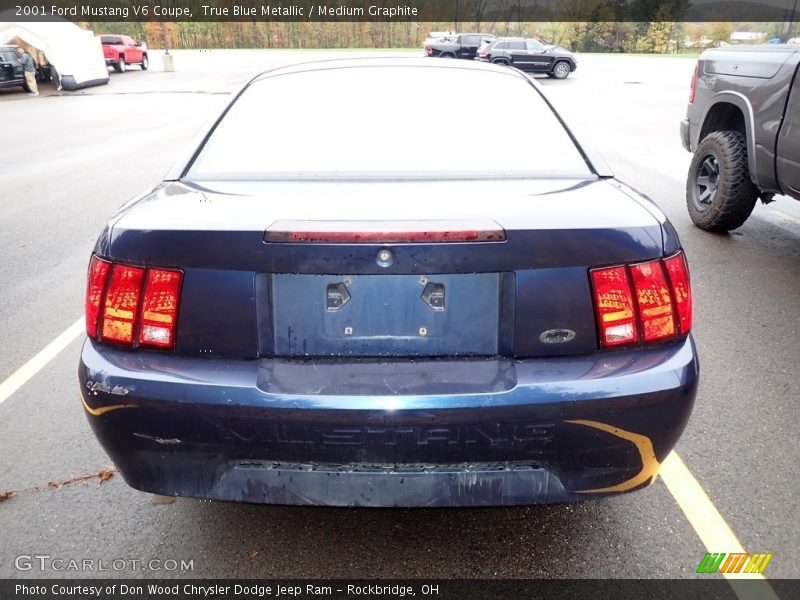 True Blue Metallic / Medium Graphite 2001 Ford Mustang V6 Coupe