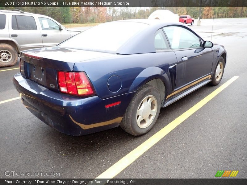 True Blue Metallic / Medium Graphite 2001 Ford Mustang V6 Coupe