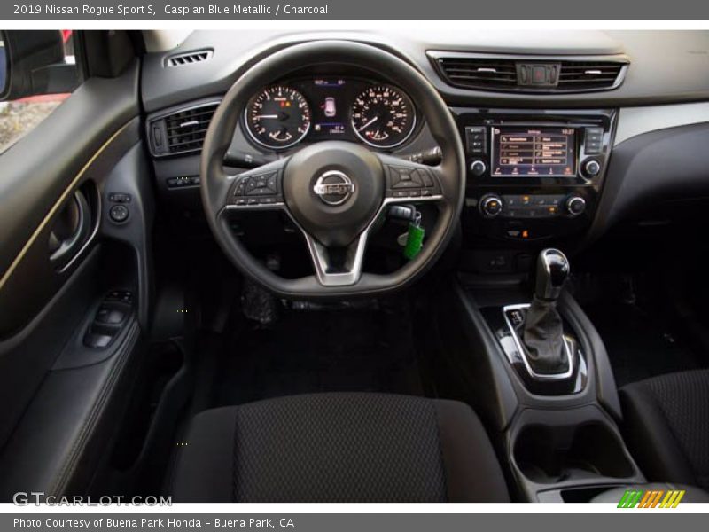 Caspian Blue Metallic / Charcoal 2019 Nissan Rogue Sport S