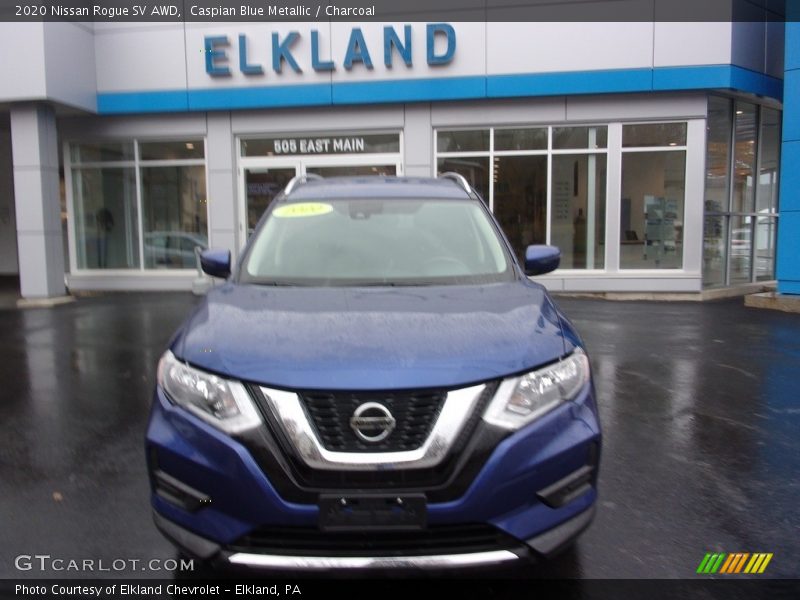 Caspian Blue Metallic / Charcoal 2020 Nissan Rogue SV AWD