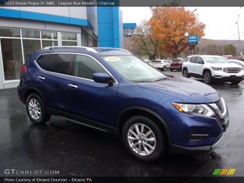 Caspian Blue Metallic / Charcoal 2020 Nissan Rogue SV AWD