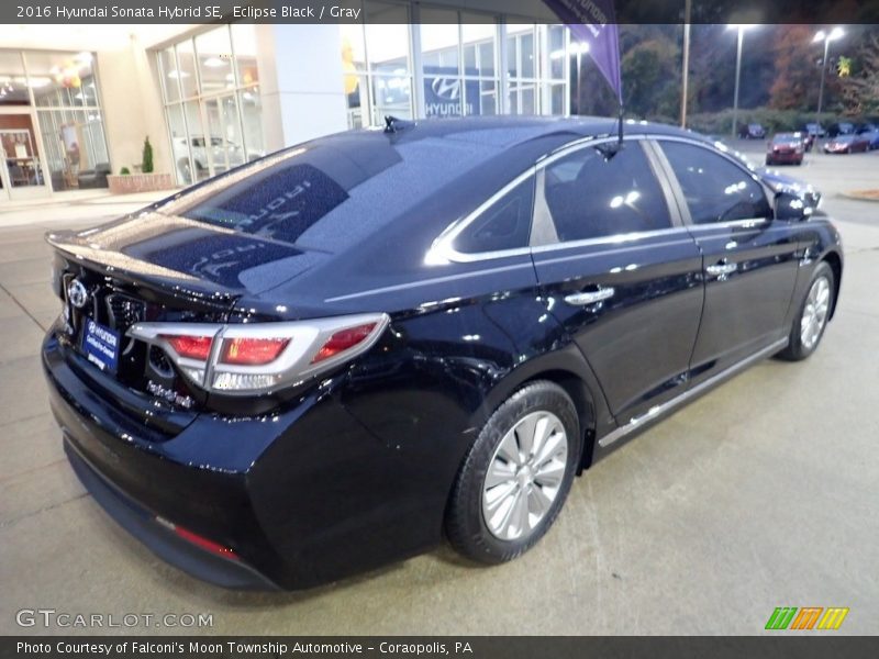 Eclipse Black / Gray 2016 Hyundai Sonata Hybrid SE