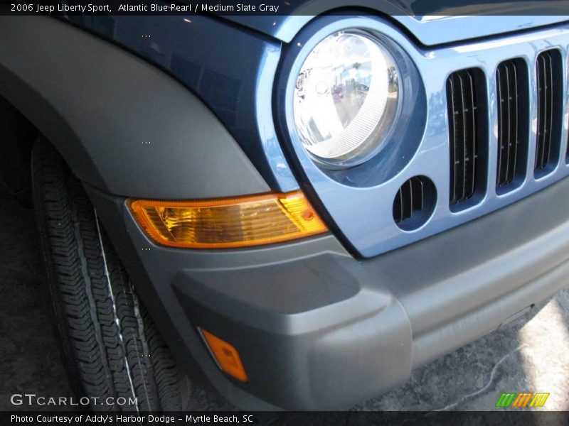 Atlantic Blue Pearl / Medium Slate Gray 2006 Jeep Liberty Sport