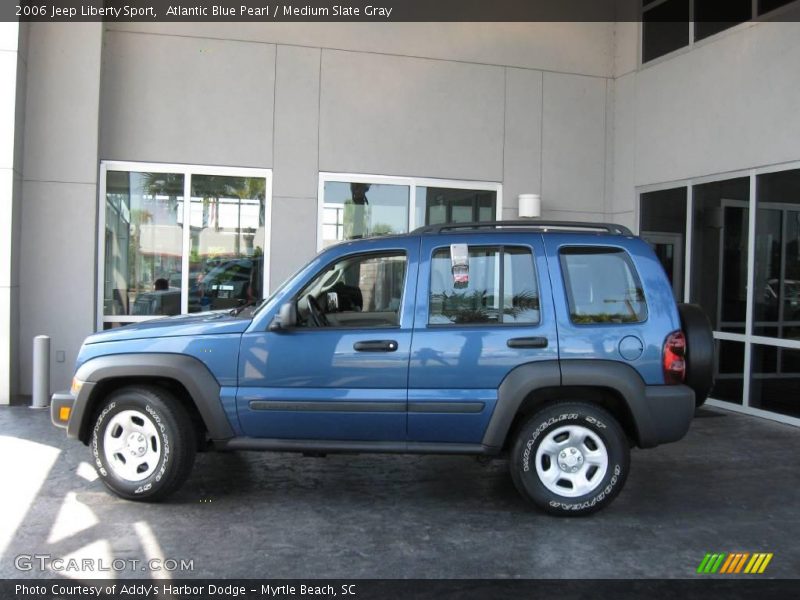 Atlantic Blue Pearl / Medium Slate Gray 2006 Jeep Liberty Sport
