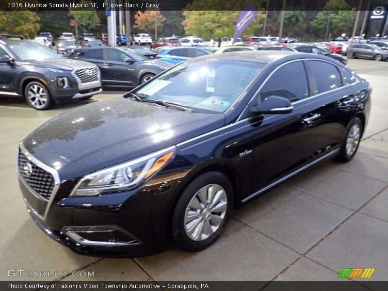 Eclipse Black / Gray 2016 Hyundai Sonata Hybrid SE