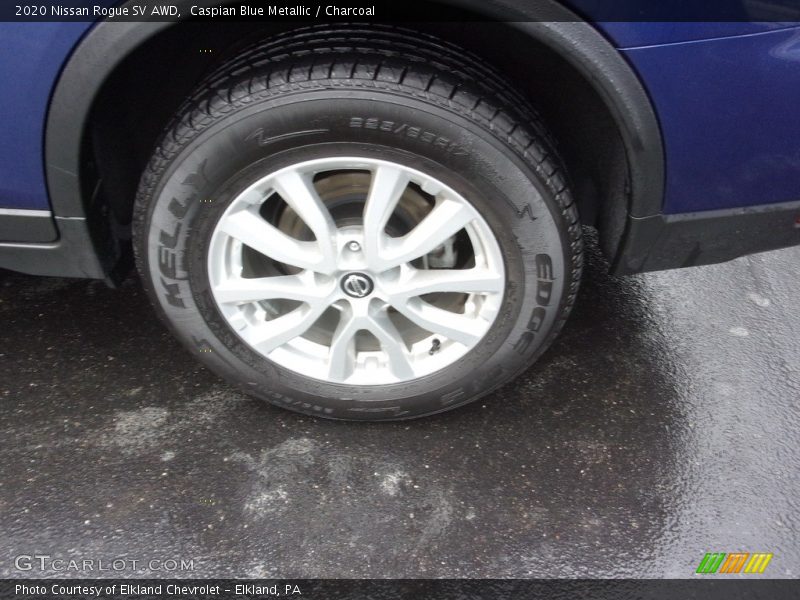 Caspian Blue Metallic / Charcoal 2020 Nissan Rogue SV AWD
