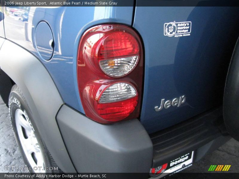 Atlantic Blue Pearl / Medium Slate Gray 2006 Jeep Liberty Sport
