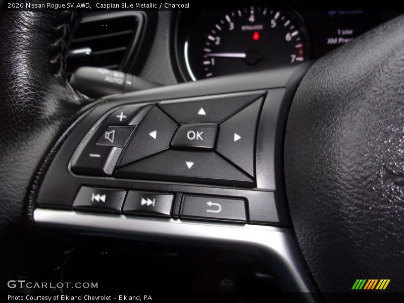 Caspian Blue Metallic / Charcoal 2020 Nissan Rogue SV AWD