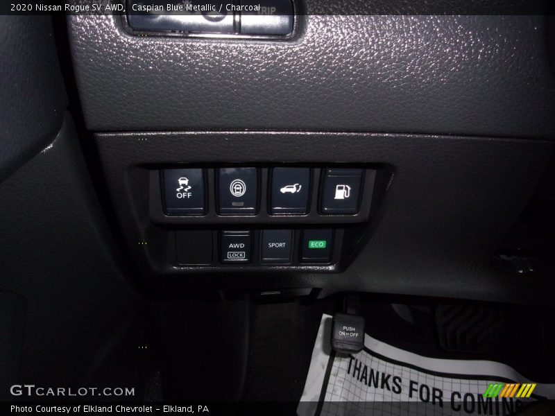 Caspian Blue Metallic / Charcoal 2020 Nissan Rogue SV AWD