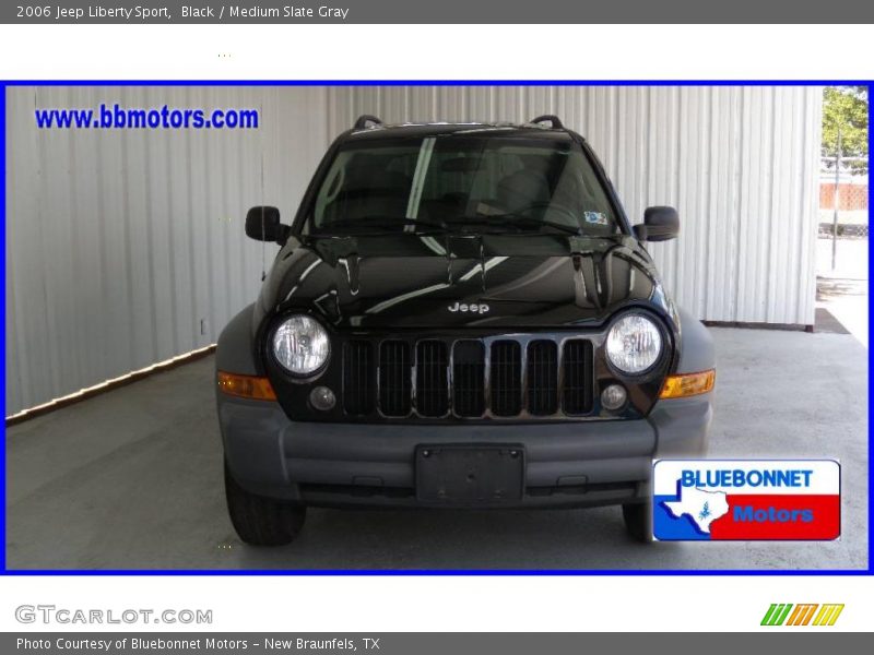 Black / Medium Slate Gray 2006 Jeep Liberty Sport