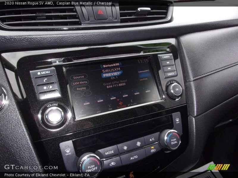 Caspian Blue Metallic / Charcoal 2020 Nissan Rogue SV AWD