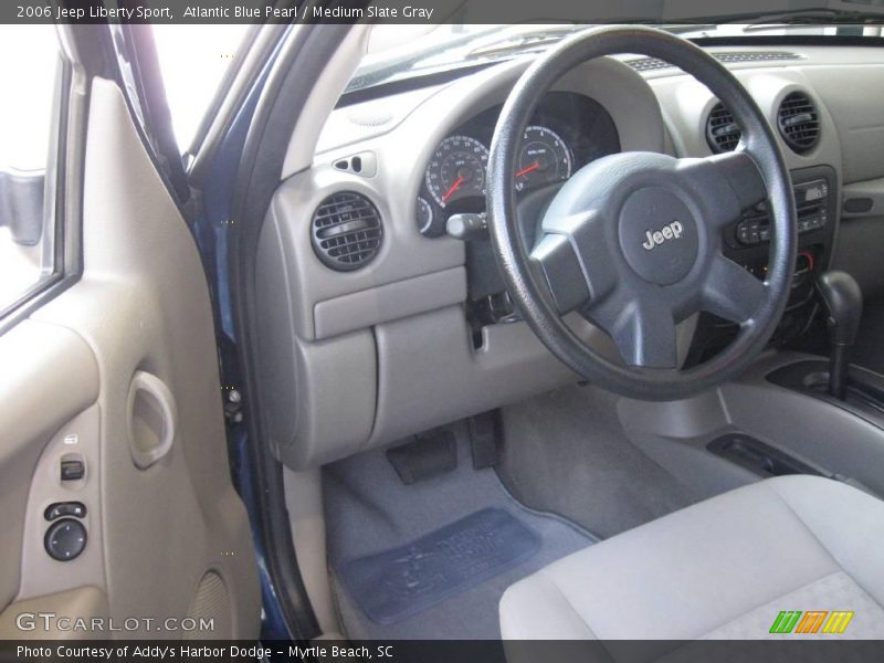 Atlantic Blue Pearl / Medium Slate Gray 2006 Jeep Liberty Sport