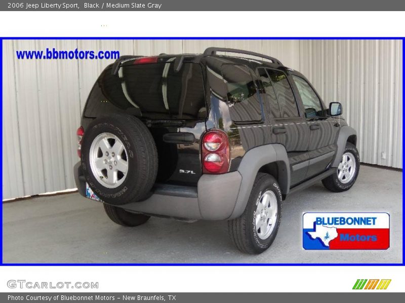 Black / Medium Slate Gray 2006 Jeep Liberty Sport