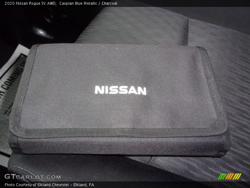 Caspian Blue Metallic / Charcoal 2020 Nissan Rogue SV AWD