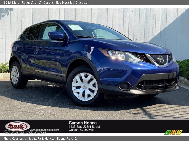 Caspian Blue Metallic / Charcoal 2019 Nissan Rogue Sport S