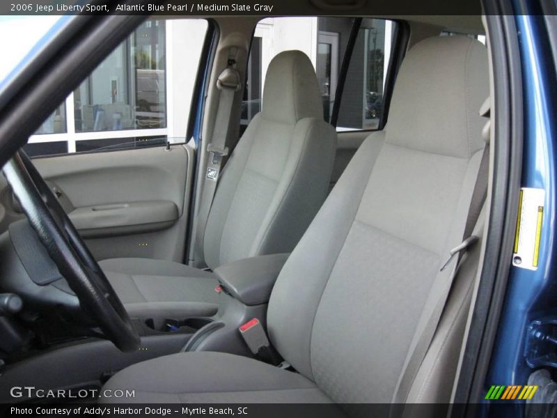 Atlantic Blue Pearl / Medium Slate Gray 2006 Jeep Liberty Sport