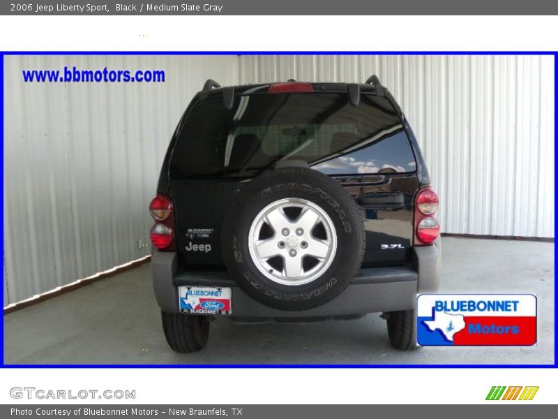 Black / Medium Slate Gray 2006 Jeep Liberty Sport
