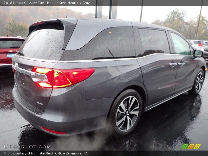 Modern Steel Metallic / Gray 2018 Honda Odyssey Elite