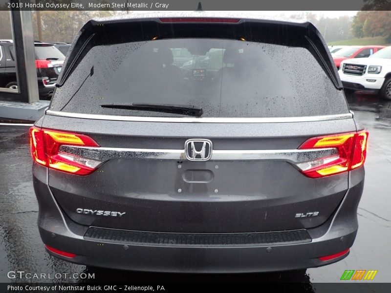 Modern Steel Metallic / Gray 2018 Honda Odyssey Elite