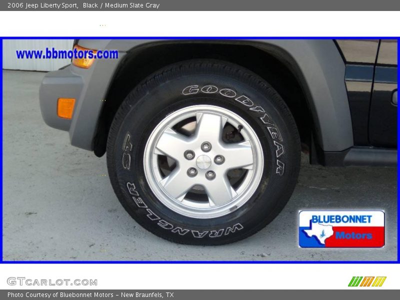 Black / Medium Slate Gray 2006 Jeep Liberty Sport