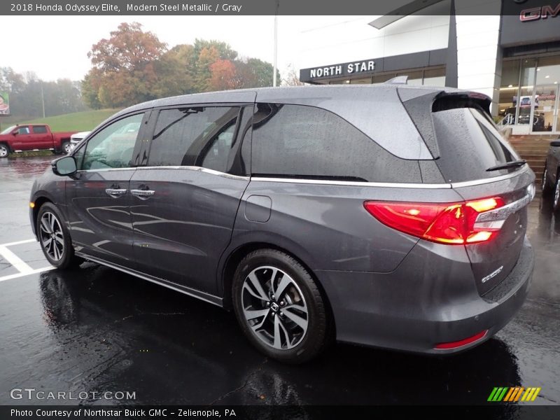 Modern Steel Metallic / Gray 2018 Honda Odyssey Elite