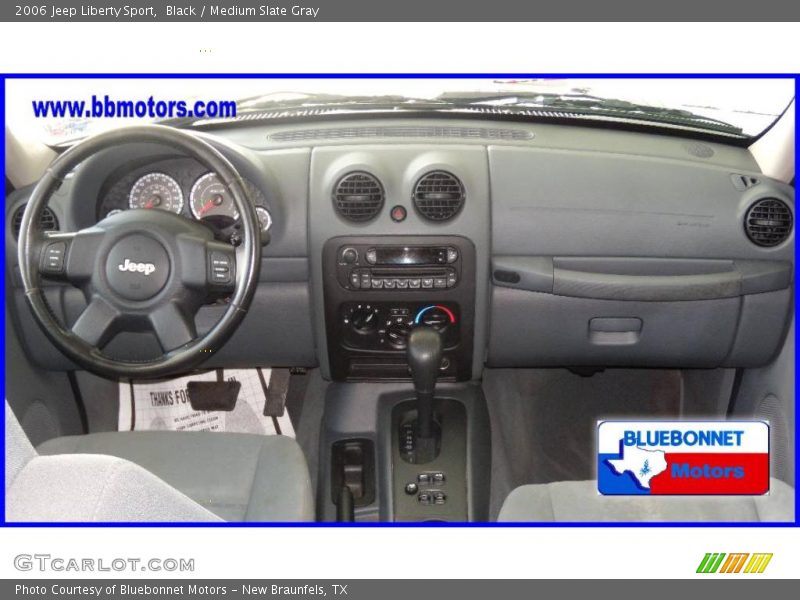 Black / Medium Slate Gray 2006 Jeep Liberty Sport
