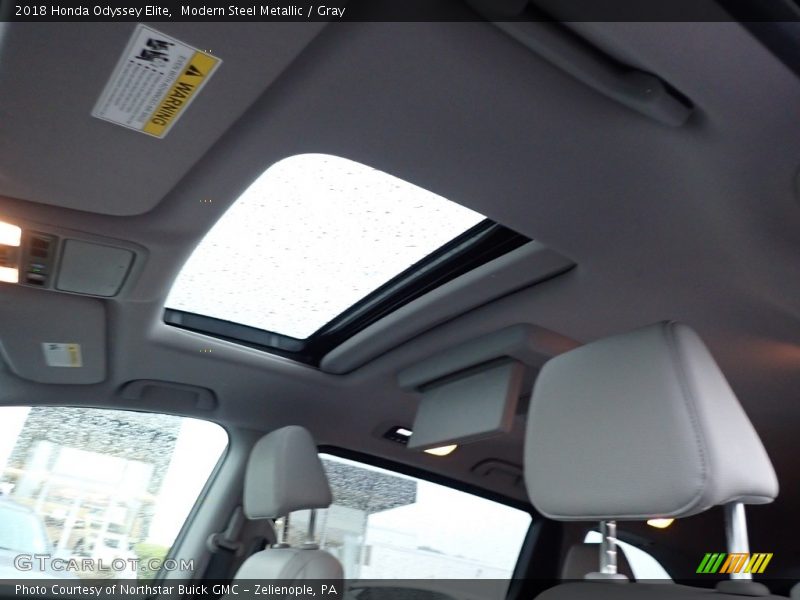 Modern Steel Metallic / Gray 2018 Honda Odyssey Elite