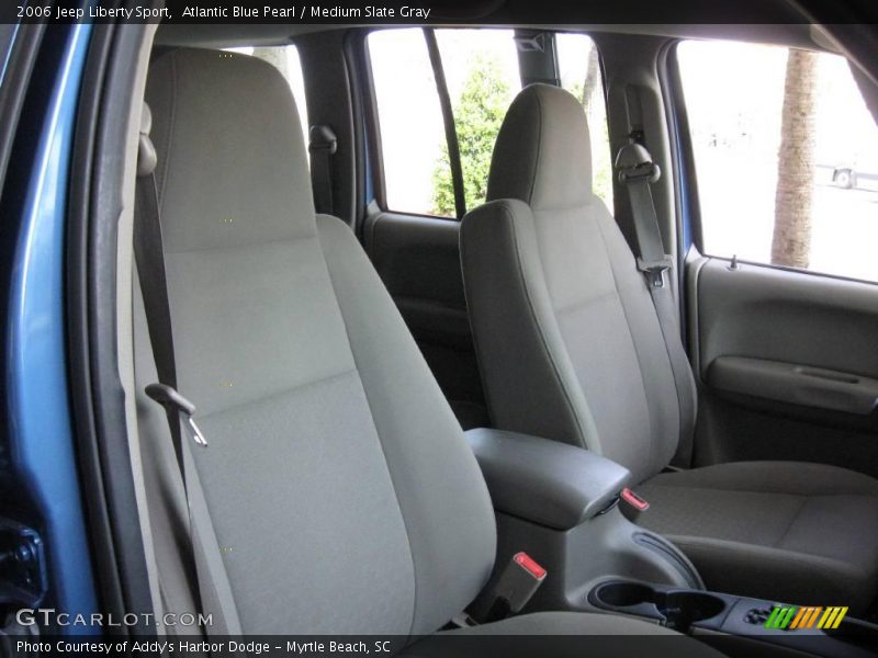 Atlantic Blue Pearl / Medium Slate Gray 2006 Jeep Liberty Sport