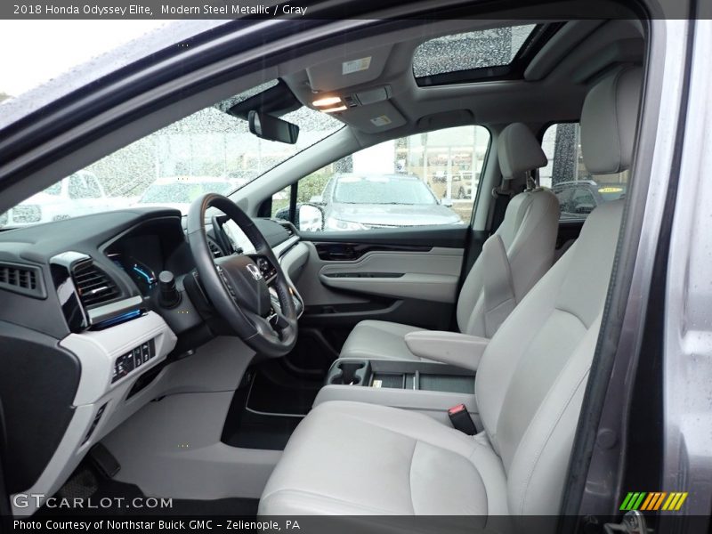 Modern Steel Metallic / Gray 2018 Honda Odyssey Elite