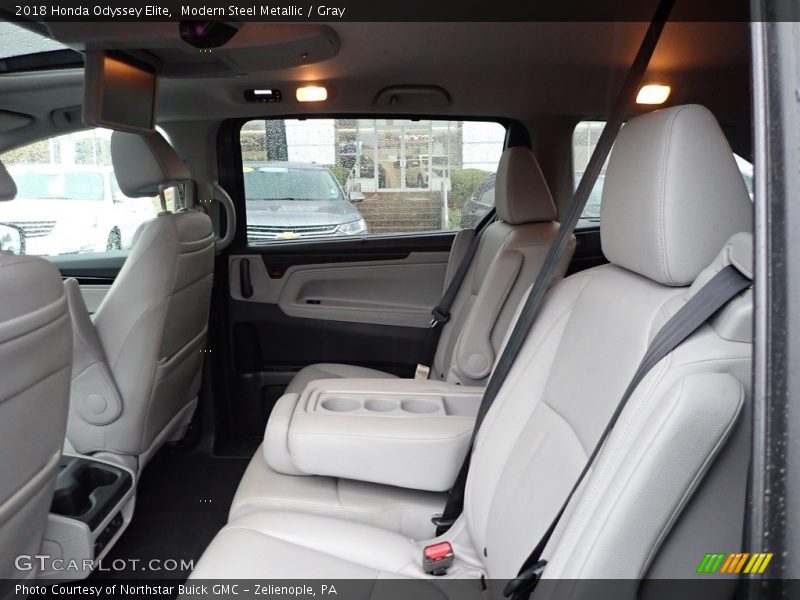Modern Steel Metallic / Gray 2018 Honda Odyssey Elite