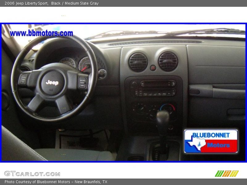 Black / Medium Slate Gray 2006 Jeep Liberty Sport